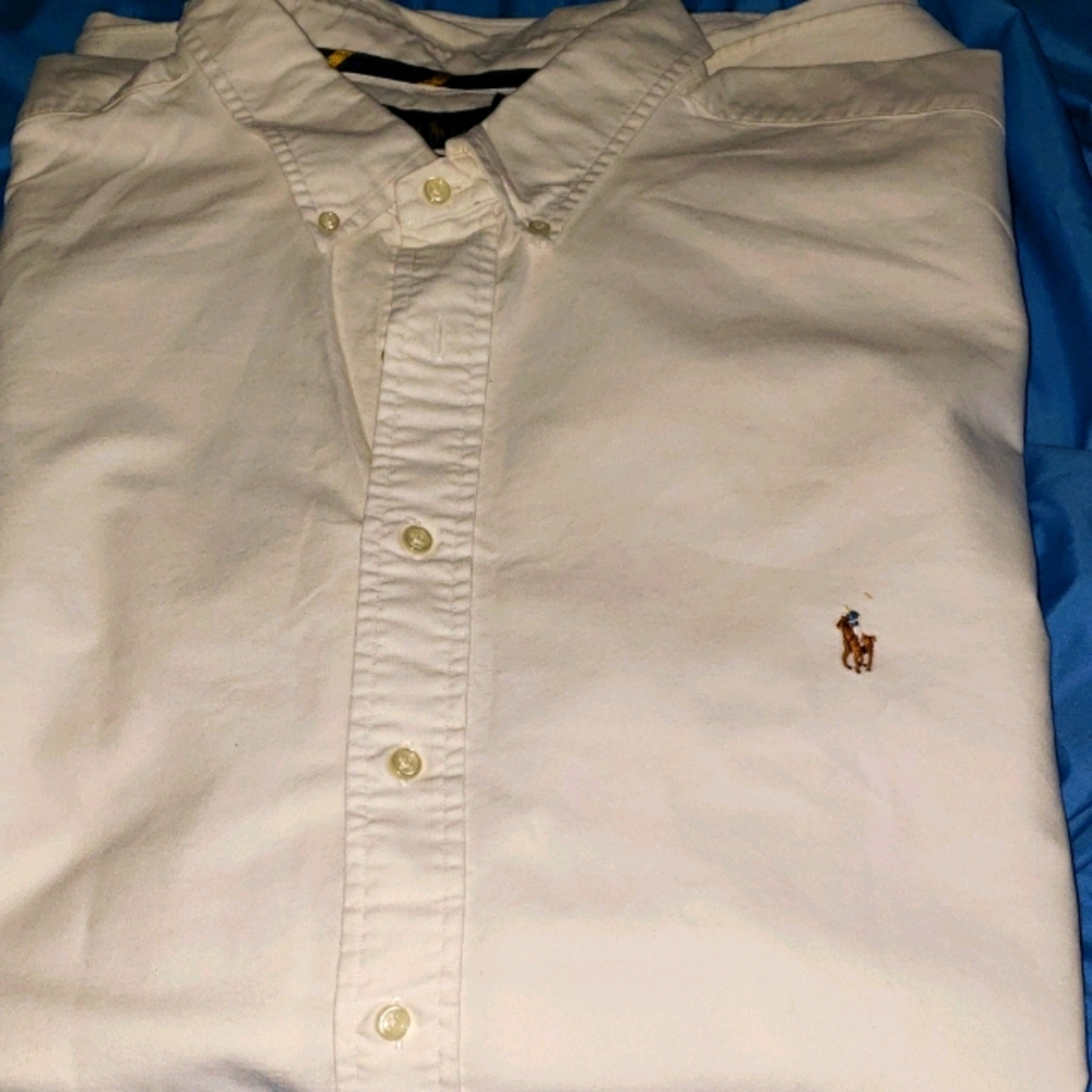 Short sleeve button down Ralph Lauren polo shirt
